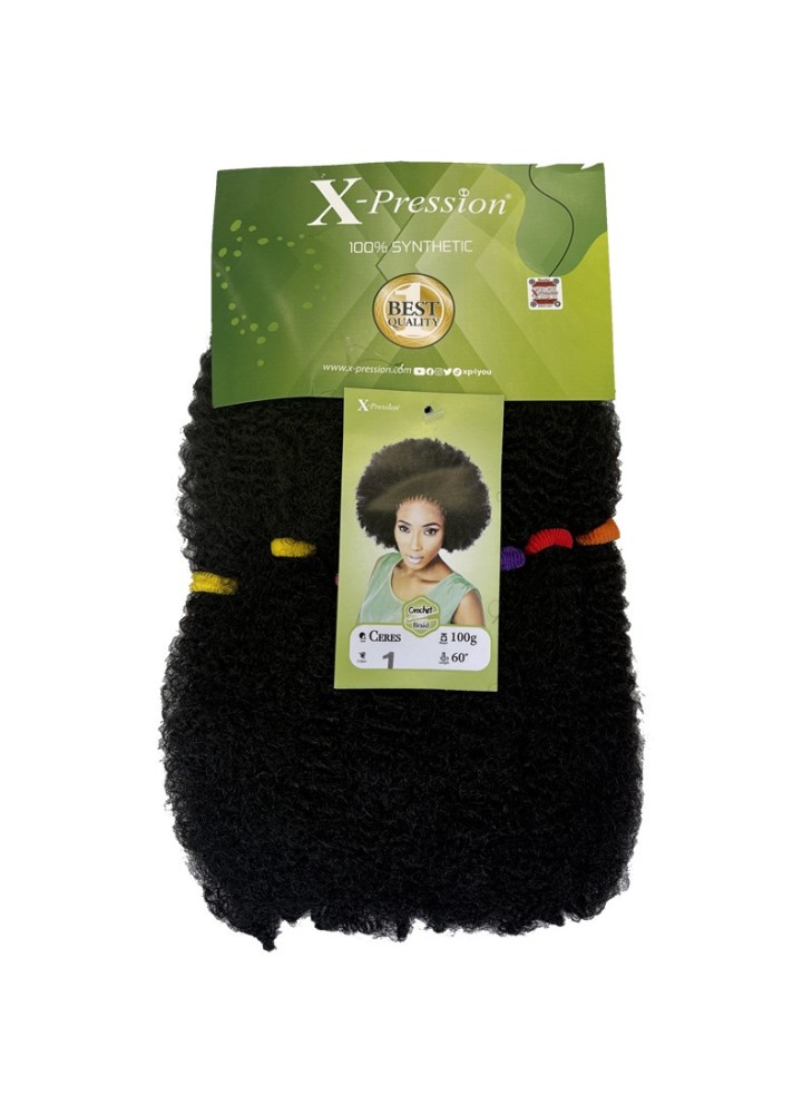 X-pression Ceres Crochet braid Color 1