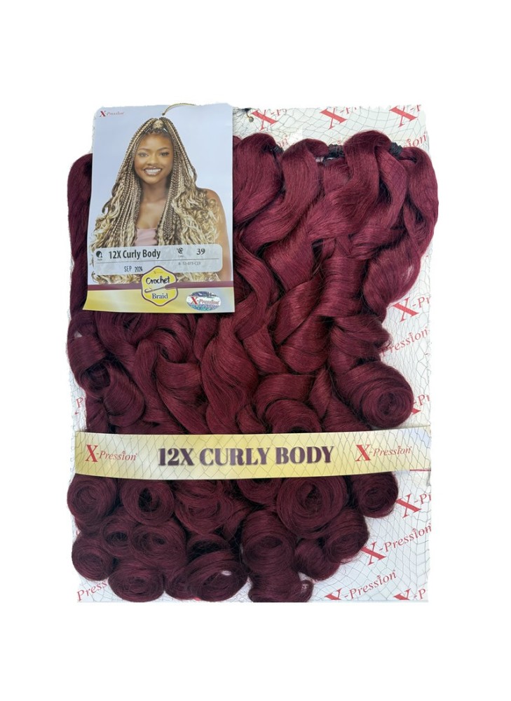 X-pression Curly Body Crochet Braid Color 39